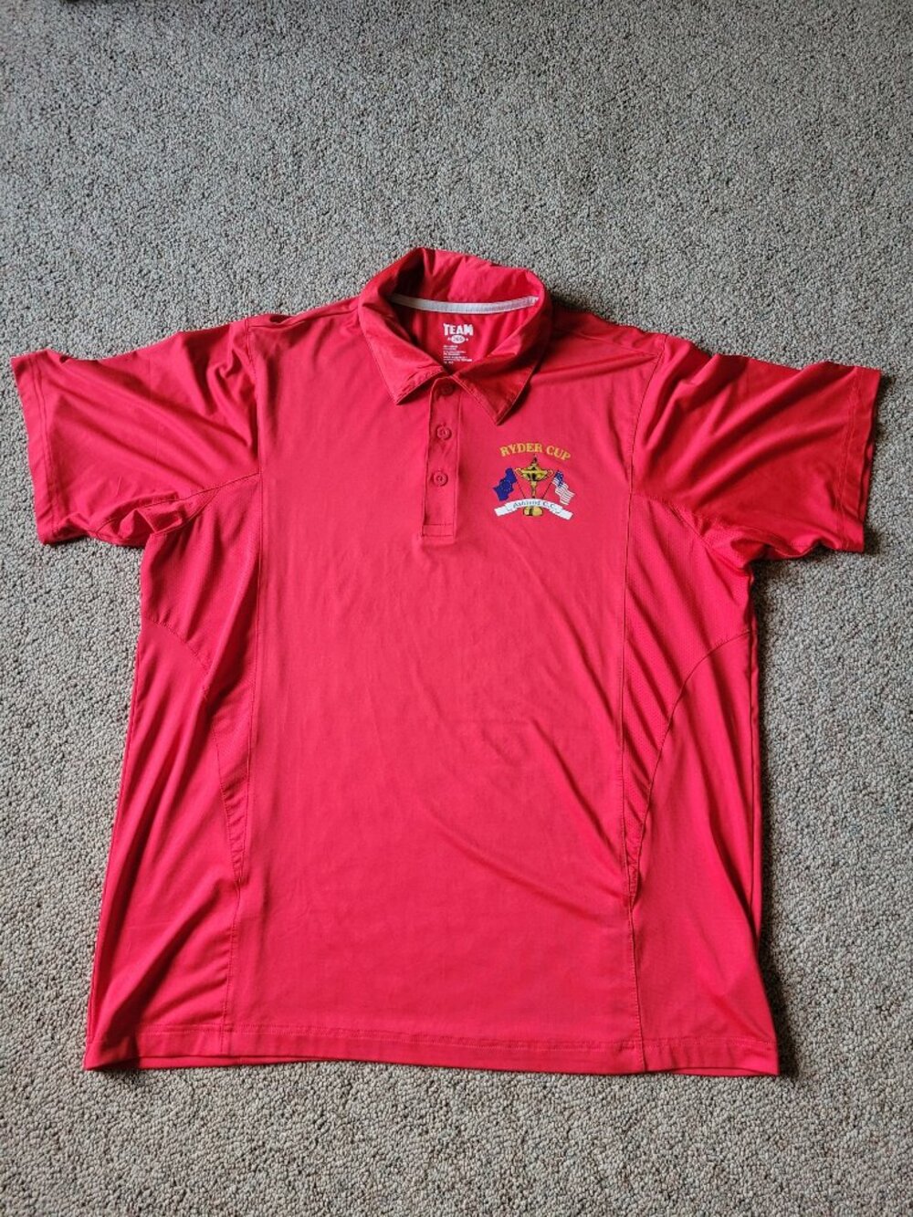 Team 365 Men's Polo XL red Ryder Cup Ashland C.C.
